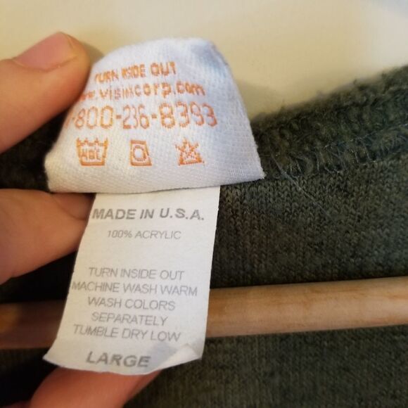 𝅺vintage Floral Vest Fleece With Embroidery Visible Ink Size Large - Picture 3 of 8